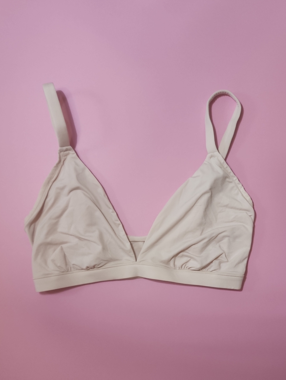 PINK Victoria's Secret Light Nude Wireless Bralette Adjustable Straps Size M-DD